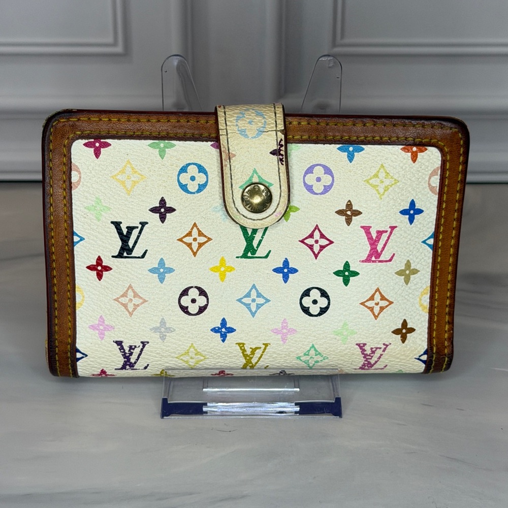 Louis Vuitton x Murakami Multicolor Kisslock Wallet | Vintage | Full Inclusion - Picture 4 of 12